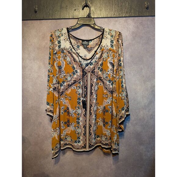 Angie Tops - Angie flowy tunic top size 1x-2x